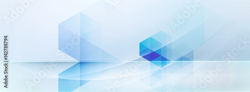 Fotomural abstrakt formen bewegung banner