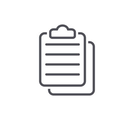 Clipboard Line Icon