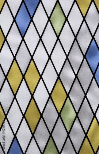 Nowoczesny obraz na płótnie geometric color glass