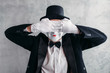 © Nomad_Soul - Circus artist posing, pantomime with white makeup