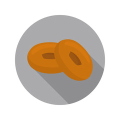 Donuts color flat icon for web and mobile design