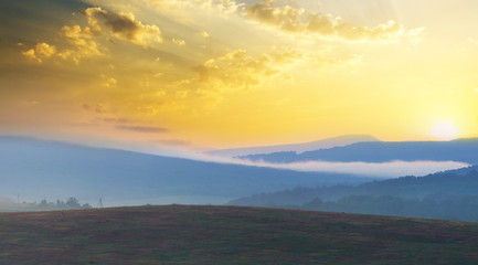 Sticker - spring mountains.