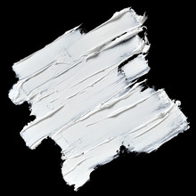 White Oil Paint Brush Strokes