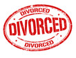 Divorced grunge sign or stamp