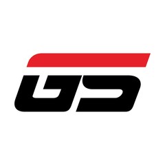 Wall Mural - g and s logo vector.