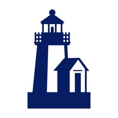 Poster - light house logo vector. nantucket island lighthouse.