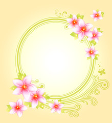 Wall Mural - Flower Background_Pink flowers and patterns