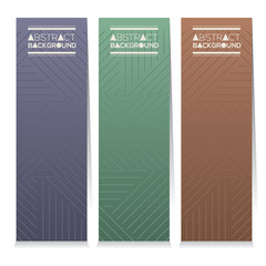 Wall Mural - Vertical Banner Set Of Three Modern Graphic Theme Vector Illustration