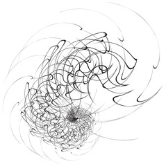 Poster - Geometric spiral shape. Motif with circular elements. Abstract geometric illustration.
