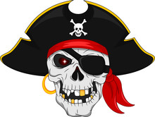 Pirate Skull Mascot