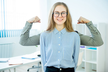 Wall Mural - Strong and confident businesswoman