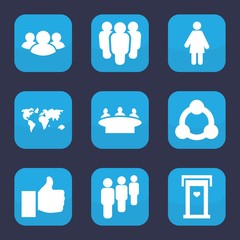 Poster - Set of 9 filled community icons