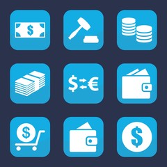 Poster - Set of 9 filled exchange icons