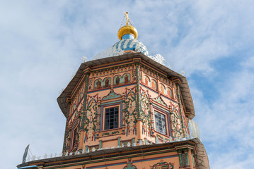 Canvas Print - dome of St. Peter and Paul cathedral in Kazan, Republic of Tatarstan, Russia