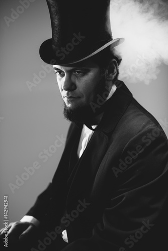 Abraham Lincoln Lookalike Studio Portraits Poster