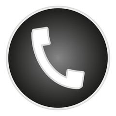 Poster - vector image button with handset