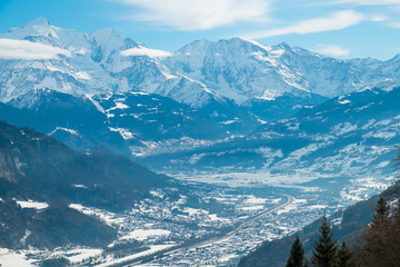 Wall Mural - Mont Blanc valley