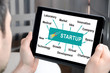 © thodonal - Start up concept on a tablet