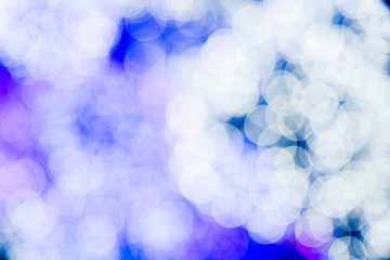 Poster - blue purple Blurred abstract boekh lights background