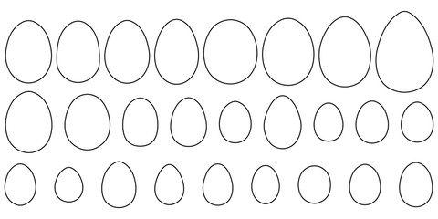 Poster - Set of eggs of different birds and reptiles
