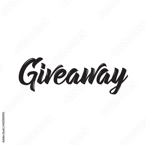 giveaway, text design. Vector calligraphy. Typography poster. - Buy this  stock vector and explore similar vectors at Adobe Stock | Adobe Stock