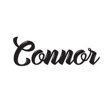 Connor, Text Design. Vector Calligraphy. Typography Poster.