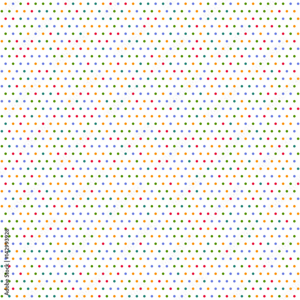 Seamless geometric colorful pattern. Modern ornament with dotted elements