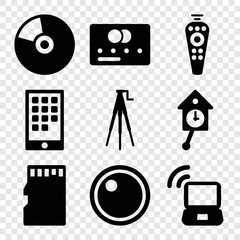 Poster - Set of 9 digital filled icons