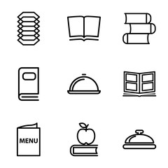 Sticker - Set of 9 cover outline icons