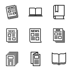Poster - Set of 9 publication outline icons