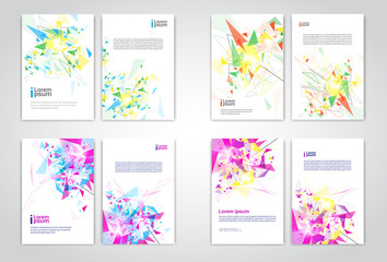 Poster - abstract triangle geometrical background banner copy space vector illustration
