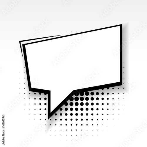 White Blank Square Template Comics Book Burst Balloon Bubble Icon Soft 