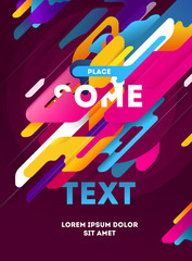 Poster - flyer or poster minimalistic flat design. modern diagonal abstract background with geometric element