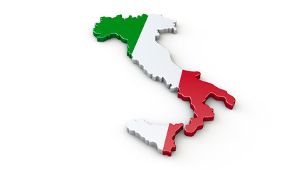 3D Landkarte von Italien