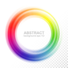 Abstract Blurry Color Wheel