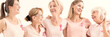 © Photographee.eu - Women with breast cancer ribbons