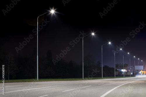 Fotomural Night urban arterial road, Nitra, Slovakia