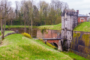 fortification of 17th century in maubeuge (france)