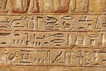 Wall Mural - Ancient Hieroglyphic Script