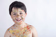 © esthermm - niño con la cara pintada