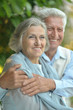 © aletia2011 - Happy elderly couple embracing
