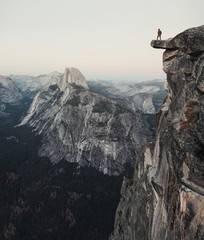 Wall Mural - Hiker in Yosemite National Park, California, USA