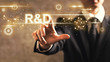 © Tierney - R and D text with businessman