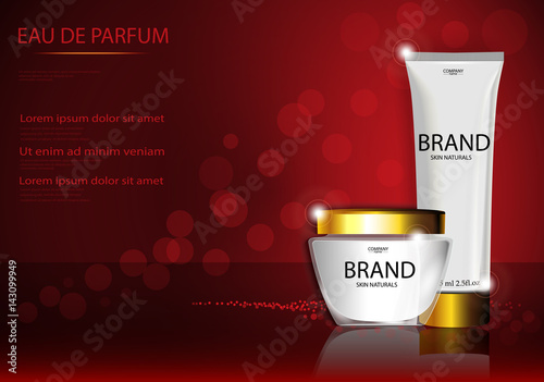 Eps 10 Vector Cosmetic Advertising Banner For Web Print