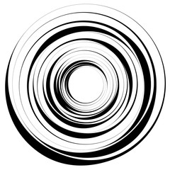 Poster - concentric circle, rings. suitable as an abstract design element, decorative element or background p