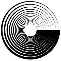 Poster - concentric circle, rings. suitable as an abstract design element, decorative element or background p