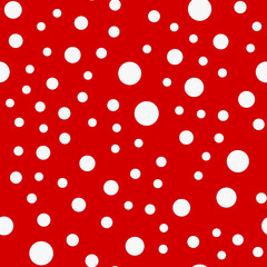 Poster - Dots, circles pattern. Seamlessly repeatable. Polka-dot, bubbles, fizzy aqua pattern