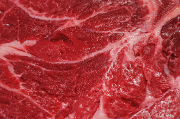 close up on fresh beef steak background
