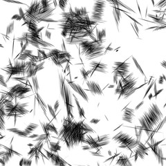Aufkleber - Geometric pattern of chaotic random shapes. Rough edgy texture.  Abstract monochrome background, abstract texture. Rough geometric art.