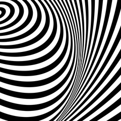 Aufkleber - Concentric circles forming a spiral. Ovals, ellipses pattern